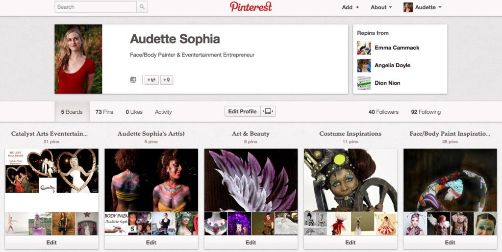 Audette Sophia's Pinterest