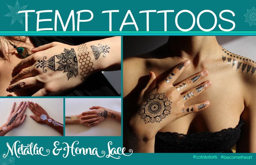 flash tattoo & henna tattoos by Catalyst Arts SF California