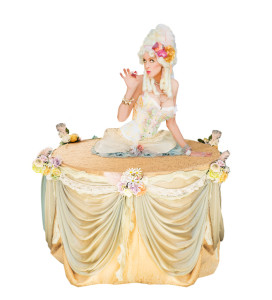 lady table living tables & champagne skirts in Los Angeles