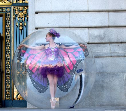ButterflyBallerinaBubble Butterfly Ballerina in a Bubble- costume/booking- Catalyst Arts www.catalystarts.com