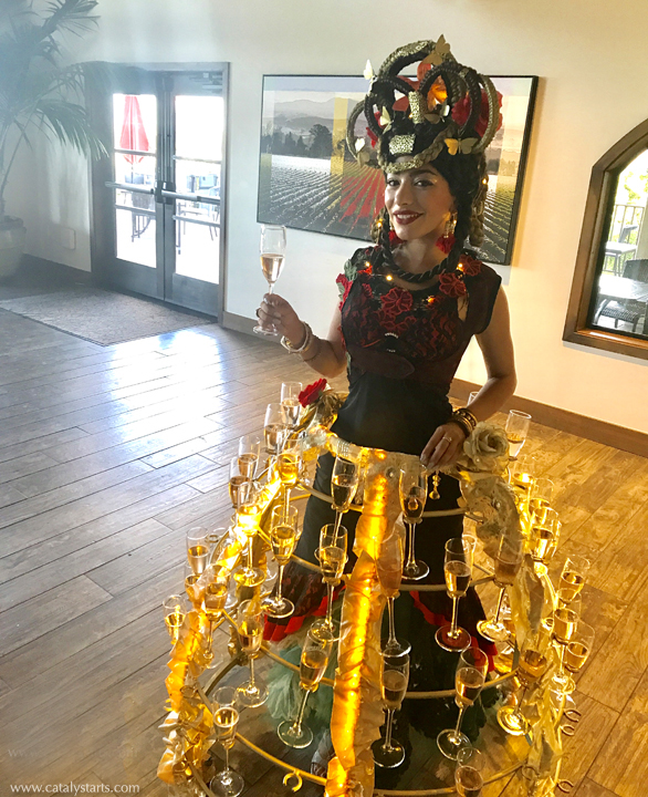 Gold wedding Champagne Skirt by Catalyst Arts Enterainment