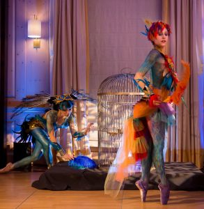 Catalyst Arts body painted bird ballerinas- photo by Clane Gessel