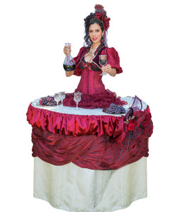 lady table living tables & champagne skirts in Los Angeles