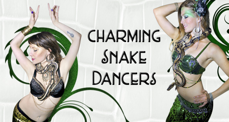 Snake dancers & snake charmers by Catalyst Arts entertainment company in California