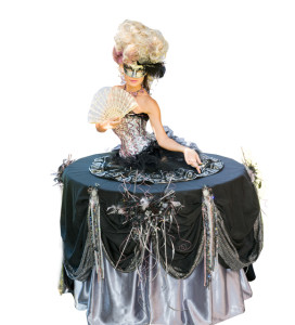 lady table living tables & champagne skirts in Los Angeles