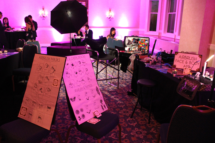 Airbrush Artists & setup for corporate event by Catalyst Arts
