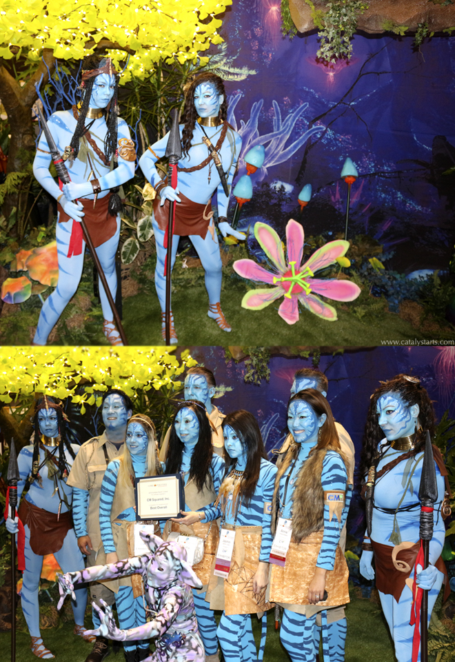 Avatar themed Entertainers at CM2 Booth - by Catalyst Arts Entertainment 