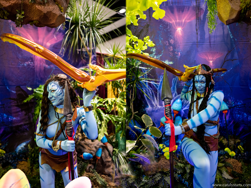 Avatar N'avi costumed characters for event- by Catalyst Arts Entertainment