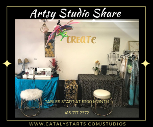 artsy studio share in berkeley ca