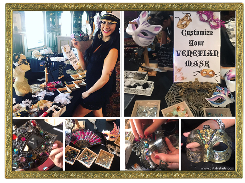 Venetian Mask making Station- Art Experience by Catalyst Arts SF