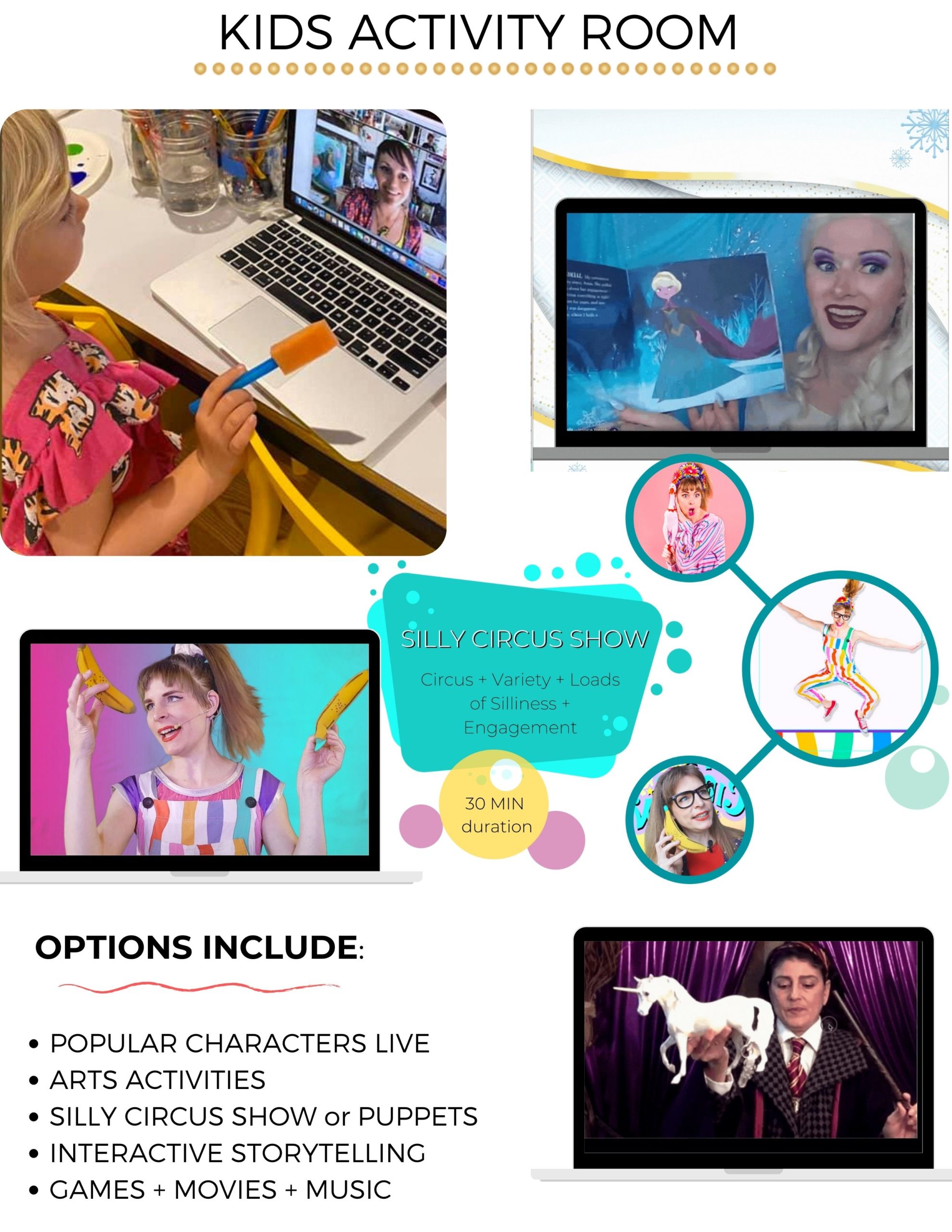 Virtual Kids Entertainment Packages by Catalyst Arts Entertainment Virtual Kids Entertainment Packages by Catalyst Arts Entertainment