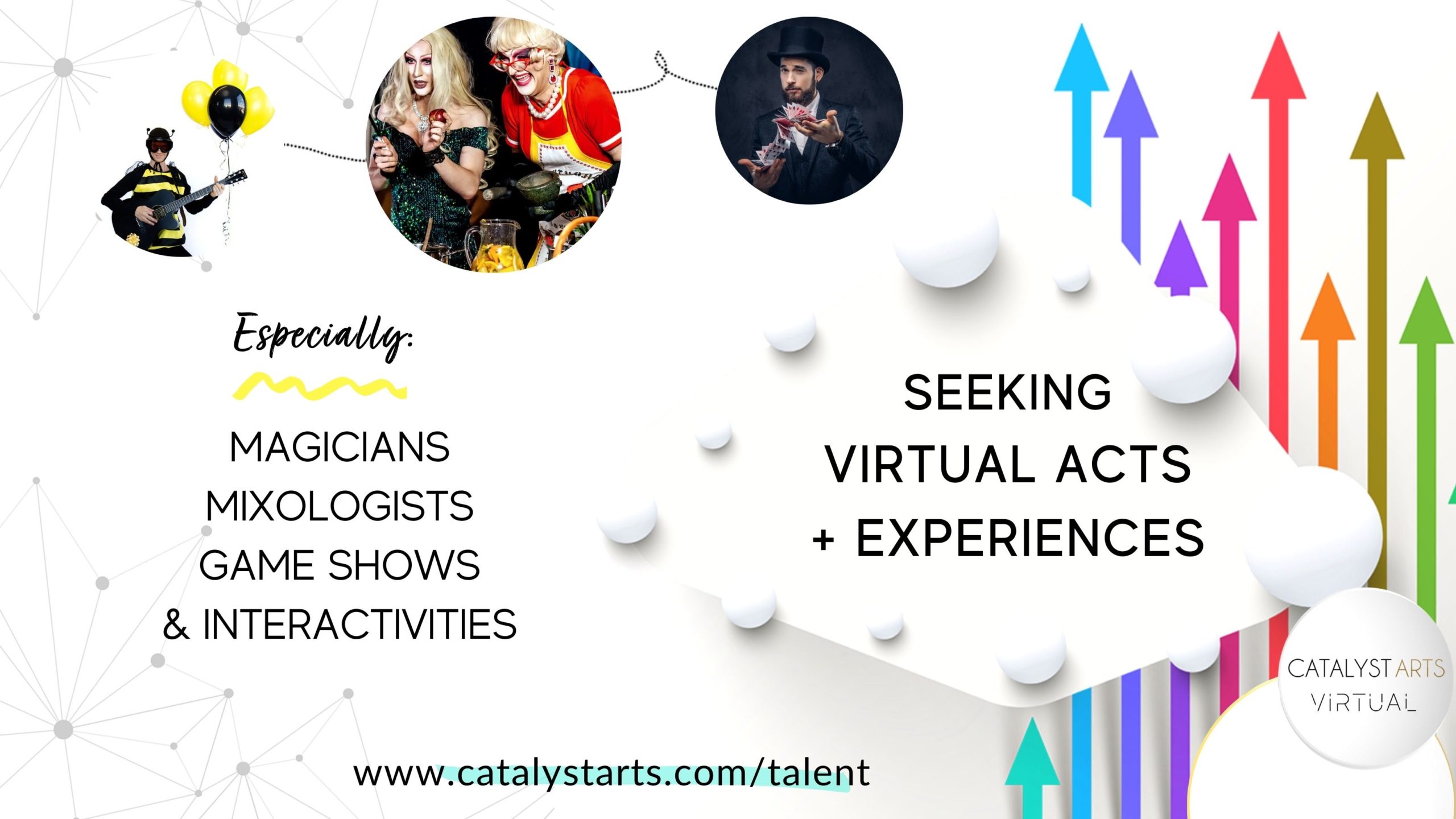 Seeking Virtual Acts - casting call from Catalyst Arts Entertainment Seeking Virtual Acts - casting call from Catalyst Arts Entertainment
