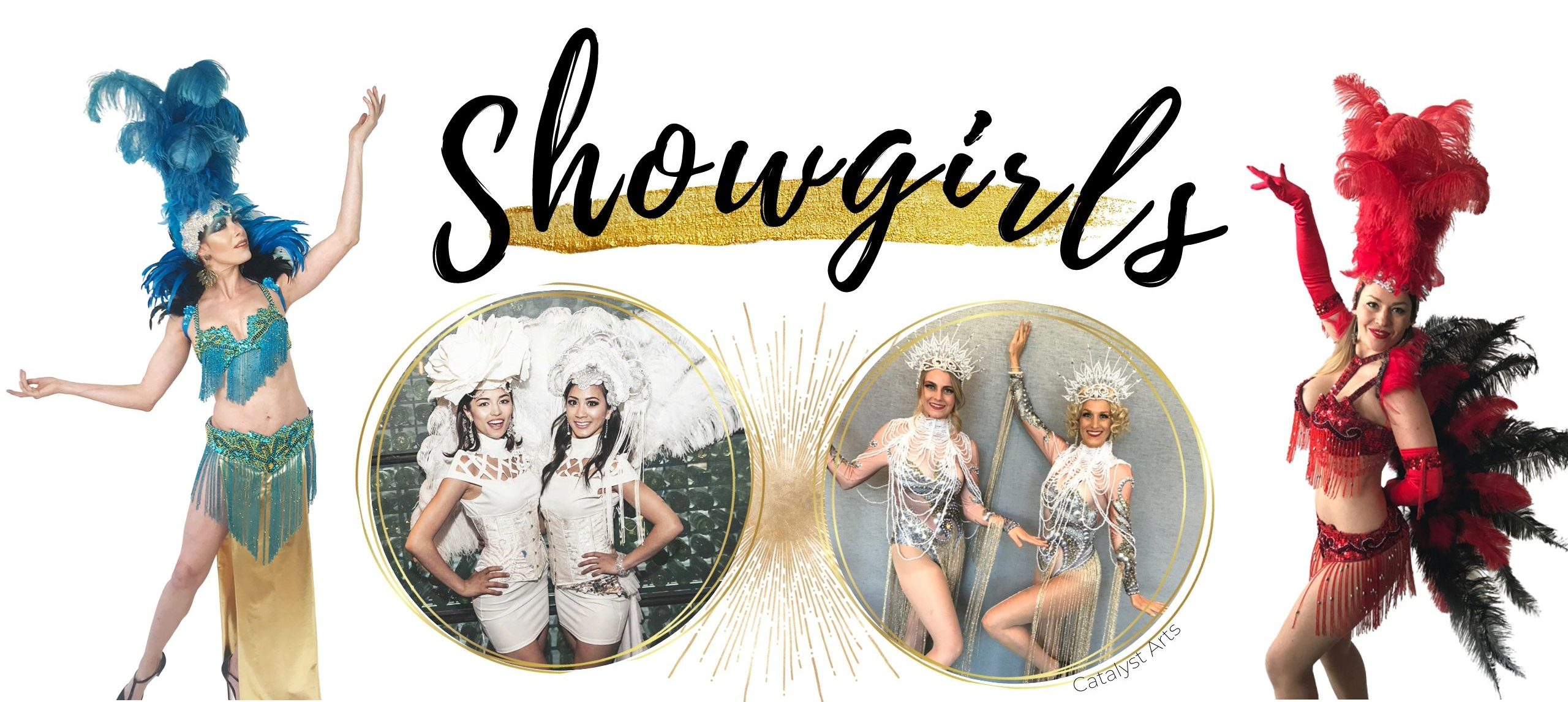 Showgirl greeters & performers for events by Catalyst Arts