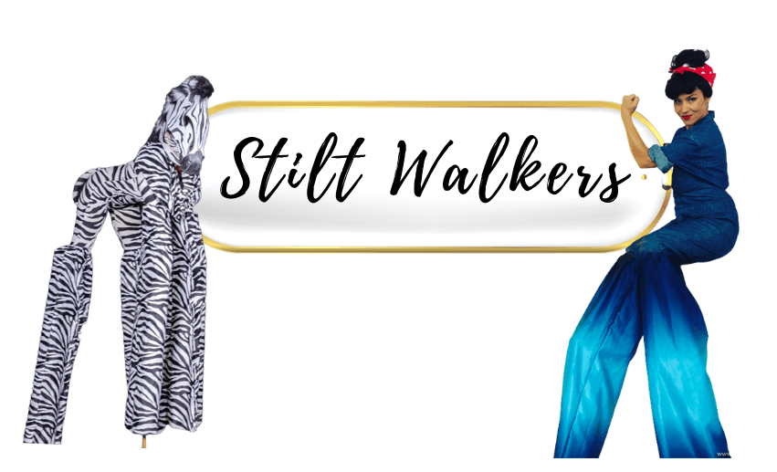 book a stilt walker