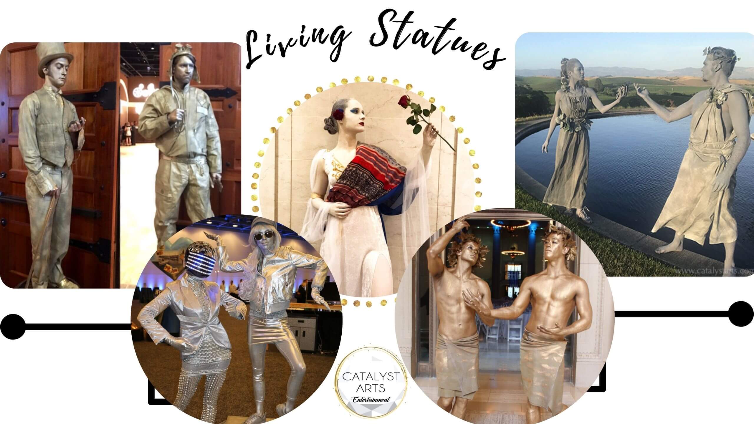 Living Statues by Catalyst Arts Entertainment in SF Bay California