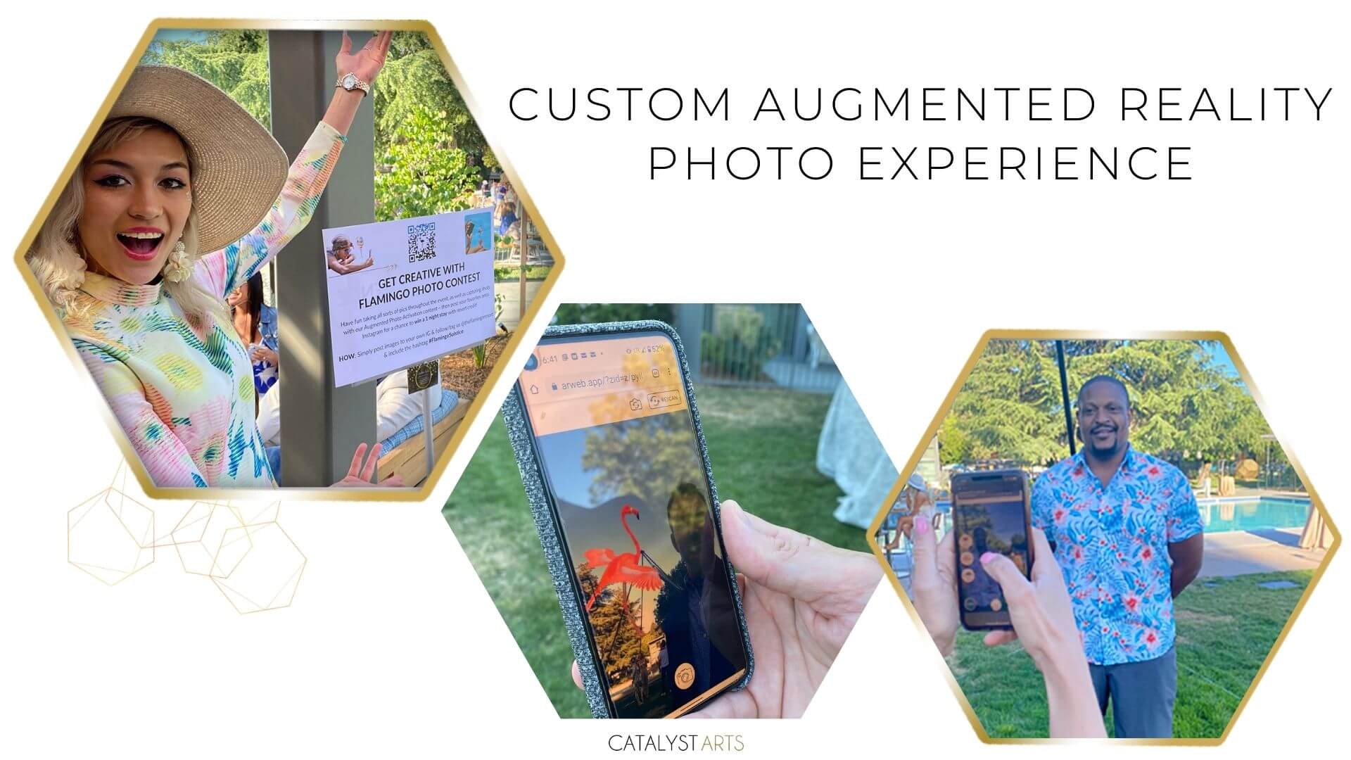 Custom Augmented Reality Activation AR Photo Experience at live event in California from Catalyst Arts