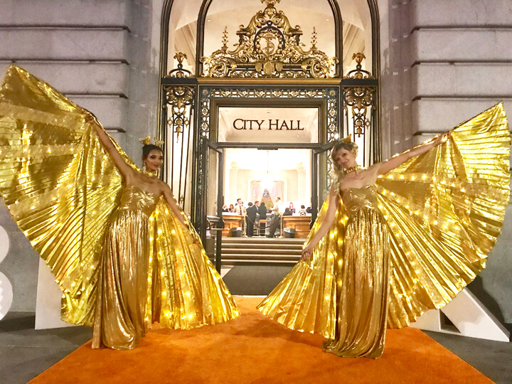 Golden Wing Greeters at San Francisco Gala- Catalyst Arts