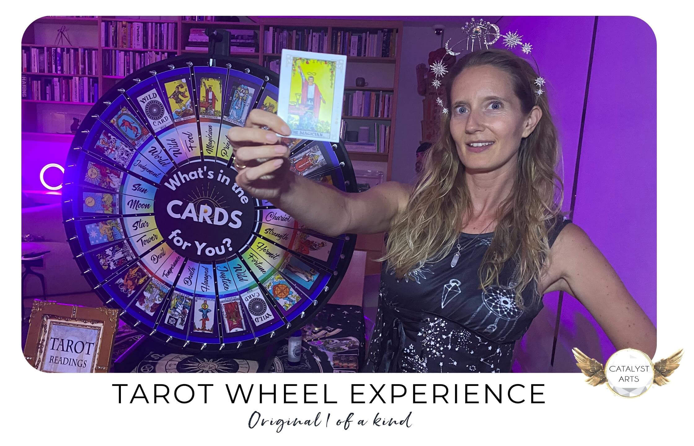 Catalyst Arts original Tarot Wheel- What's in the cards for you Tarot Game experience