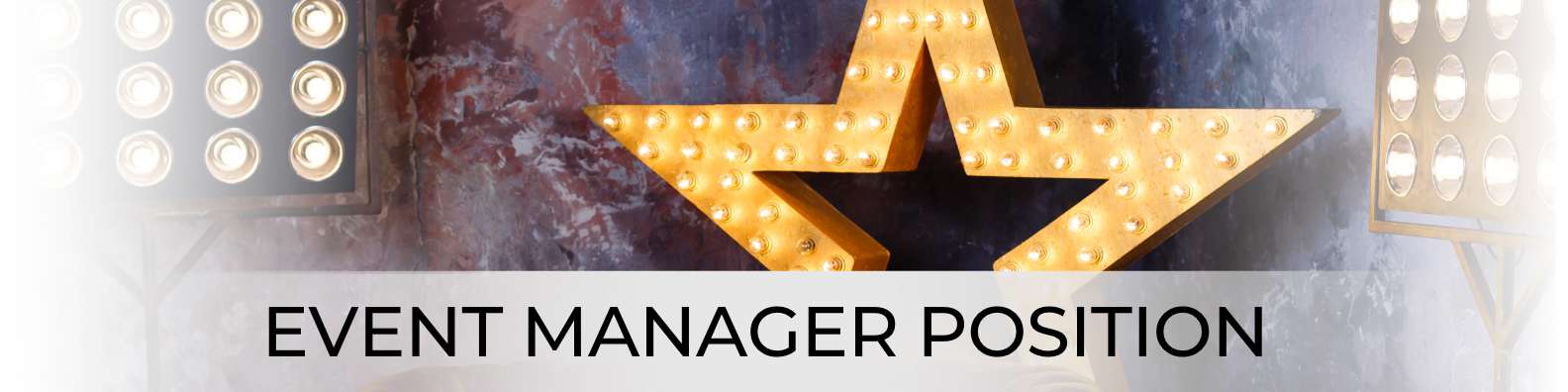 event manager position for entertainment company