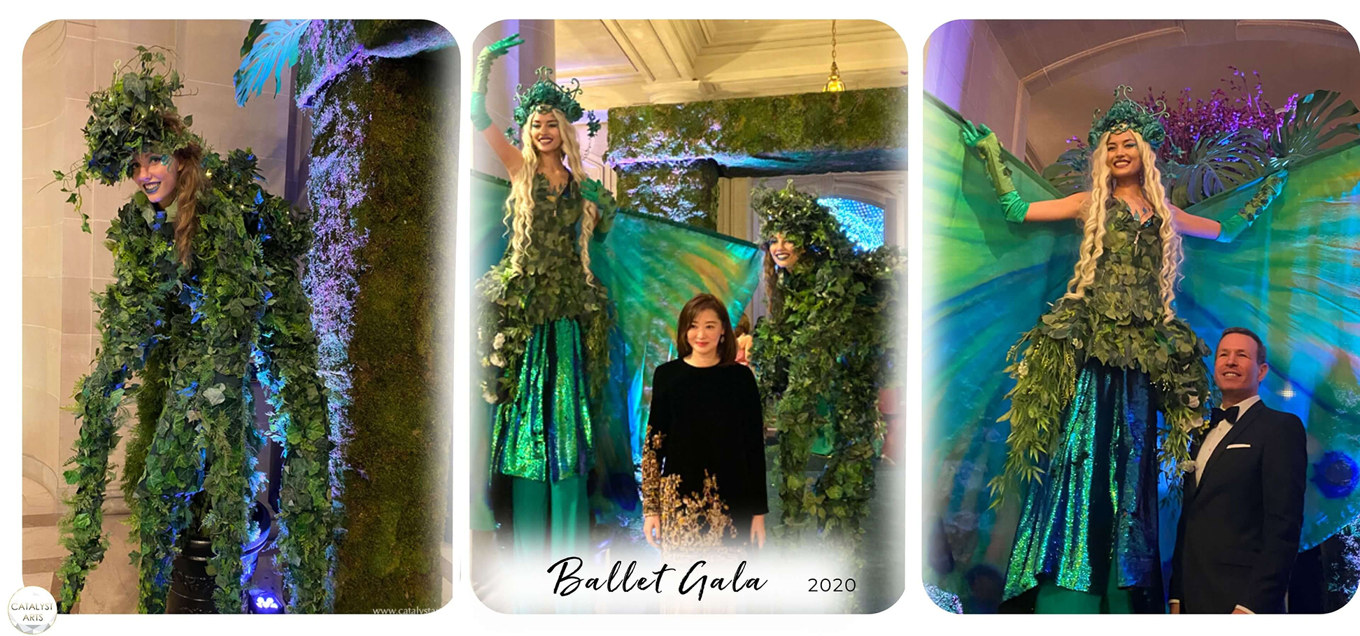 Stilt Walkers at the San Francisco Ballet Gala - catalyst arts entertainment 