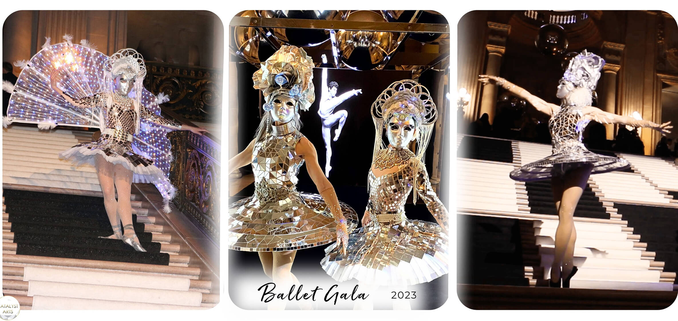 SF ballet gala- mirror ballerinas by catalyst arts