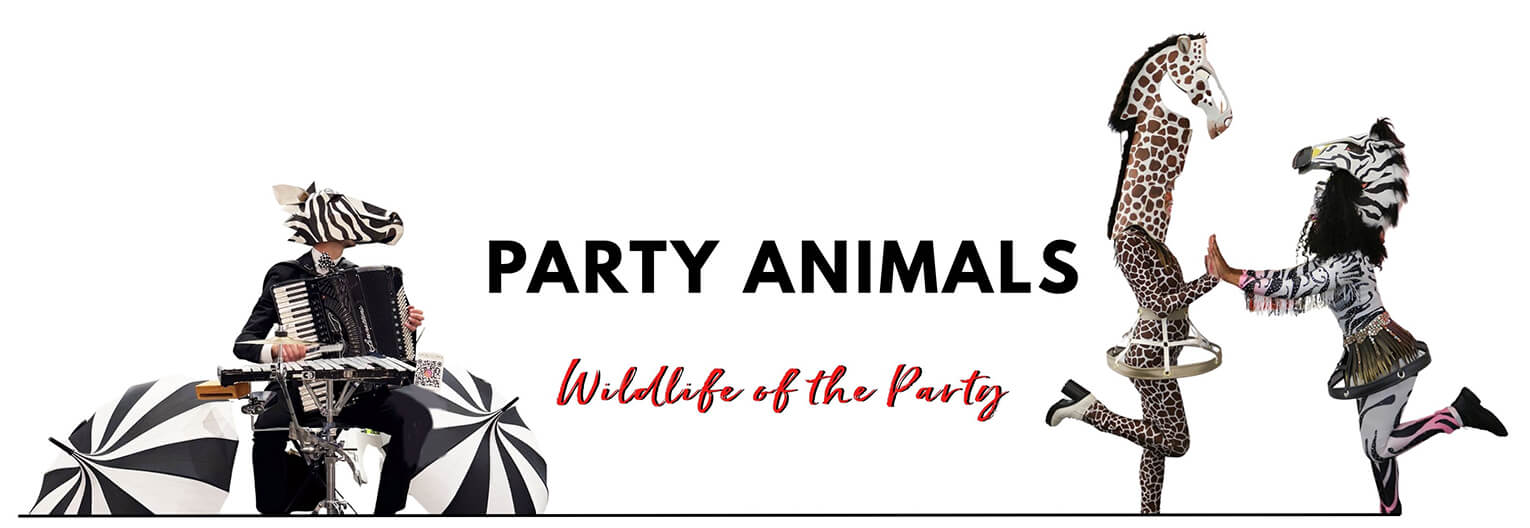 Party Animals- costumed animal entertainment for wildlife causes by catalyst arts in california 