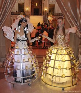 elegant champagne skirts by Catalyst Arts Entertainment San Francisco