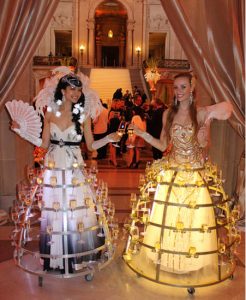 Elegant Champagne Skirt Duo