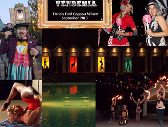 Catalyst Arts Performers at Vendemia at Francis Ford Coppola Winery