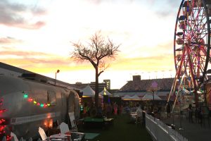 Catalyst Airship- airstream makeup trailer at EDC Vegas VIP area 2016 in Las Vegas- www.catalystarts.com