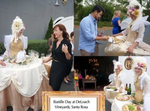 Bastille day at DeLoach Vineyards- entertainers by Catalyst Arts