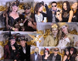 Photo booth on airship