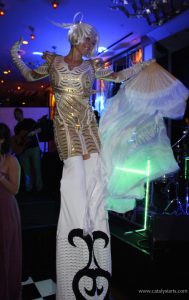 Contortionist Elena Sanders at VIP New Years Event in San Francisco for Catalyst Arts Entertainment