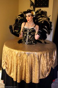 Gatsby Showgirl 20's Living Table by Catalyst Arts Entertainment California