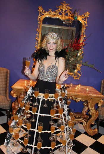 Holidazzle Champagne Skirt by Catalyst Arts