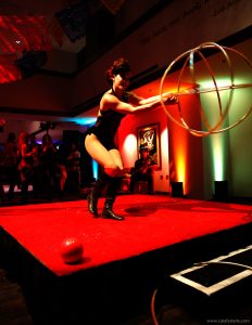 Catalyst Arts Stilt walker Entertainer at SF Premier of Luzia by Cirque du Soleil