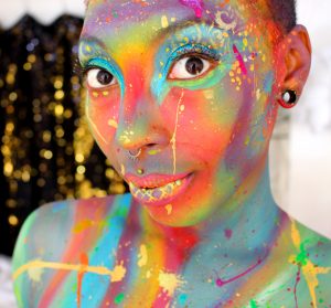 Rainbow Face and body Paint