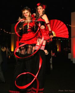 Red Circus Stilts Duo