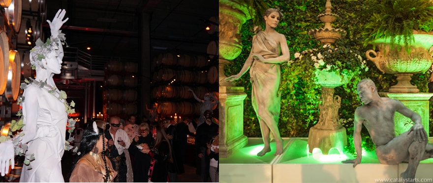 Living Statue, greek statue, stone body painted statues by www.catalystarts.com