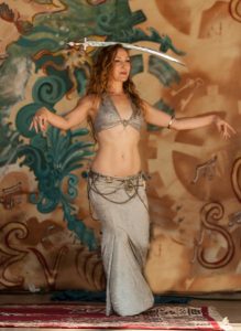 krysta belly dancer sword balancing middle eastern dancer- Catalyst Arts
