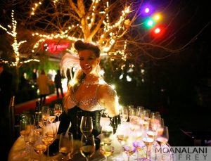 pinup showgirl entertainment for wine country event by Catalyst Arts