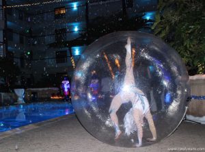 Contortionist in Bubble