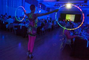 futuristic entertainment by Catalyst Arts + light hoops