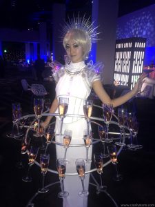 Futuristic Space Hostesses & futuristic entertainment by Catalyst Arts Entertainment SF
