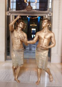 Gold Greek God Living Statues by Catalyst Arts