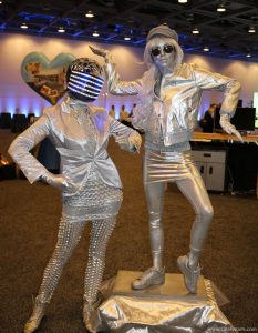 Silver Tech Living Statues by Catalyst Arts Entertainment
