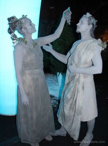 Stone Living Statues- greek grape wine living statues by Catalyst Arts Entertainment California