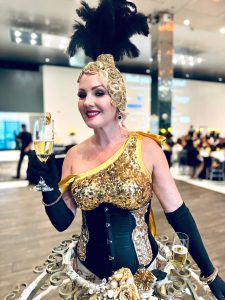 Old Hollywood Gatsby Glam showgirl by Catalyst Arts