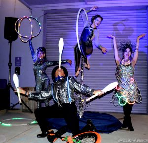 Night Glow group-- cirque talent booking with Catalyst Arts in Bay Area