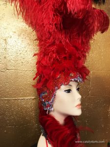 red feather headdress